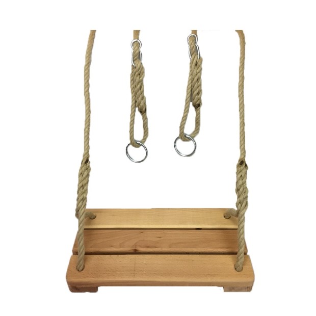 Balançoires en Bois Réglables 2à4m - Corde PP Imitation Chanvre