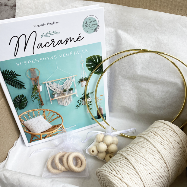 Kit macramè - Portavaso sospeso da interno