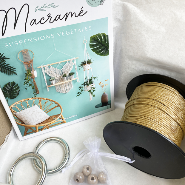 Kit - Support à plante en macramé – La Bobineuse