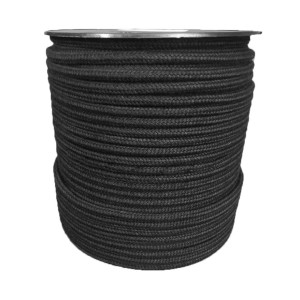 Trenza PES Discontinua 6mm negro 100m