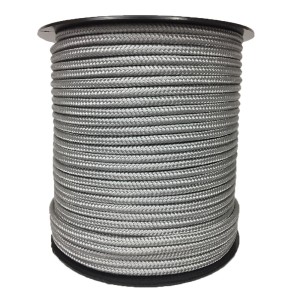 Tresse PP avec Âme Tressée 6mm Gris Clair 100m