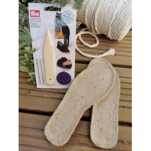 Kit Outils Espadrilles, 2 aiguilles 6,5cm, 2 tire-aiguilles, outil pour angle