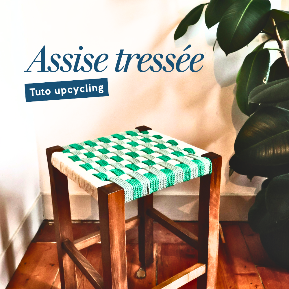 Assise tressée - tutoriel upcycling