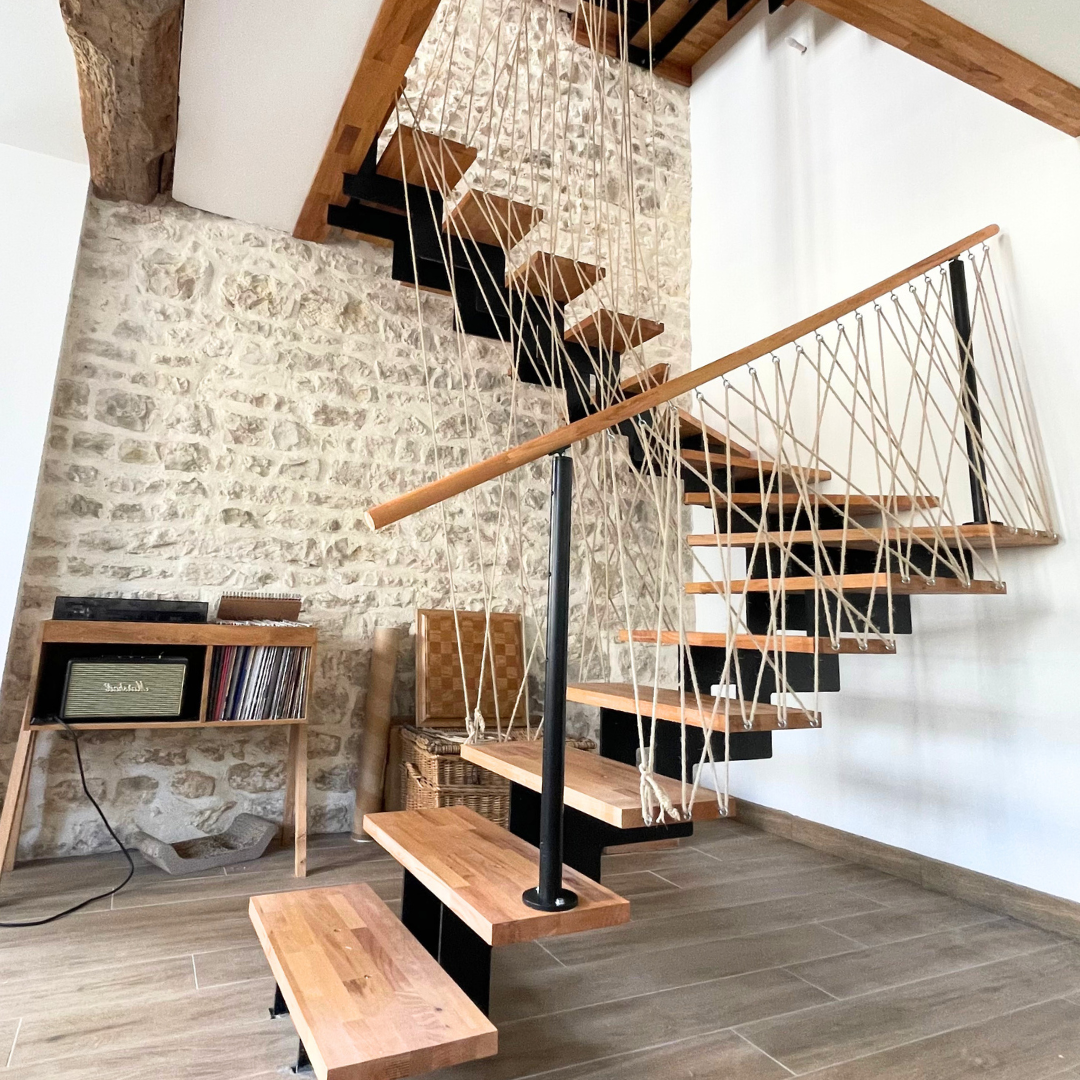 Relooker et sécuriser son escalier avec de la corde