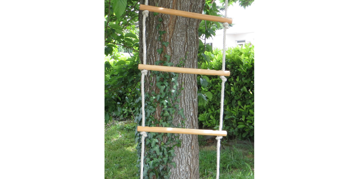 Strickleiter – Sprossen aus Holz