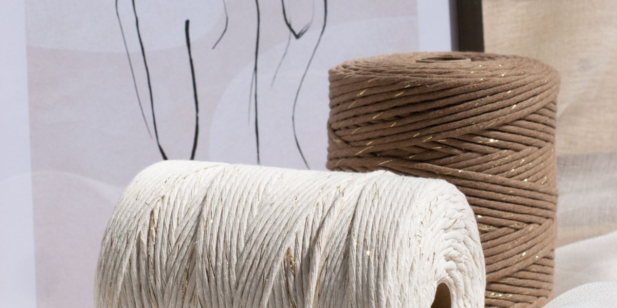 Corde macramé - Coton torsadé, peigné, tressé