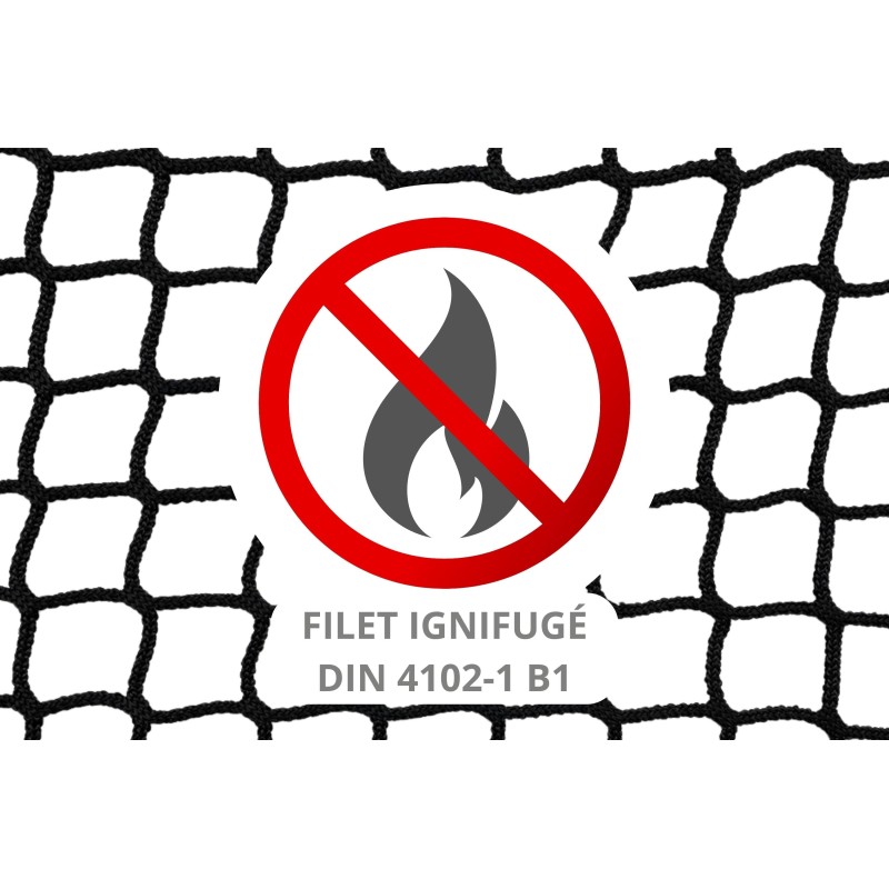 Flame retardant tailor-made net - DIN 4102