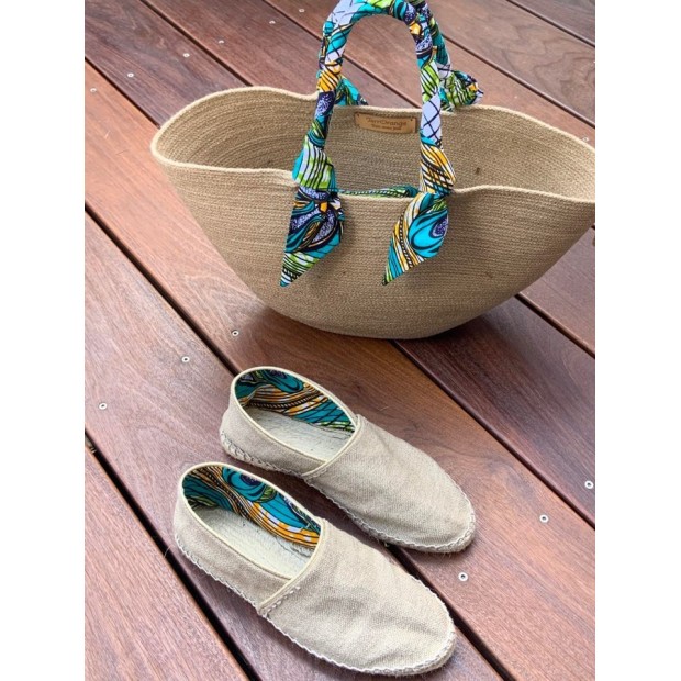Espadrilles Classiques Espagnoles En Toile Et Jute - Semelle Caoutchouc - Confortables Et Respirantes - Fait Main