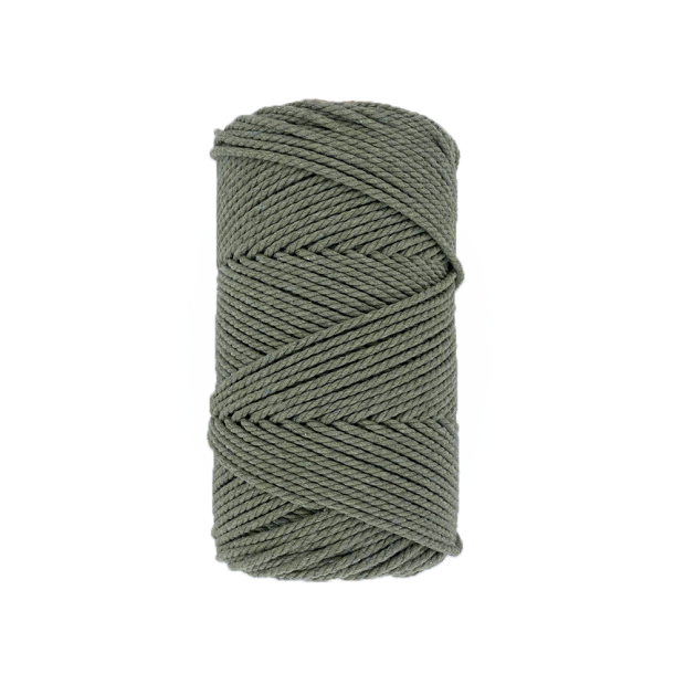 Fil De Coton Torsadé - Macaroon Blue - 5mm - 5 Yards - Pour Macramé Et Artisanat