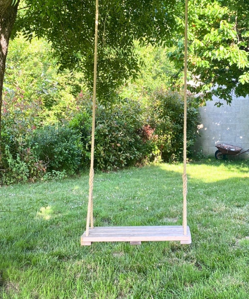 Balançoire jardin arbre