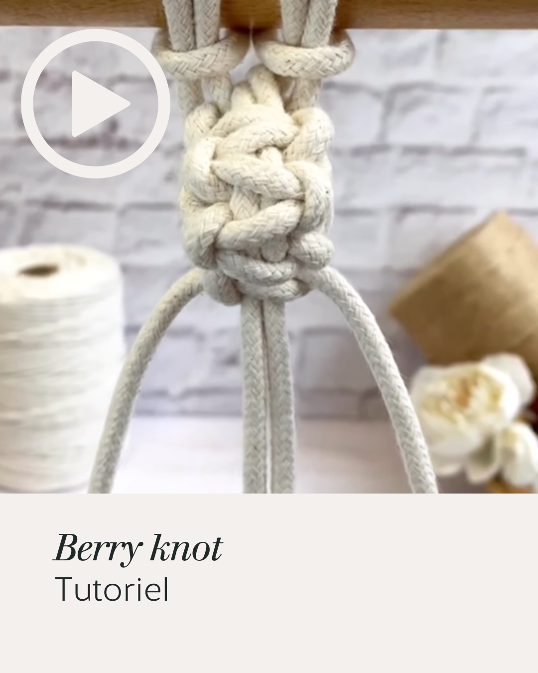 Berry knot - tuto vidéo