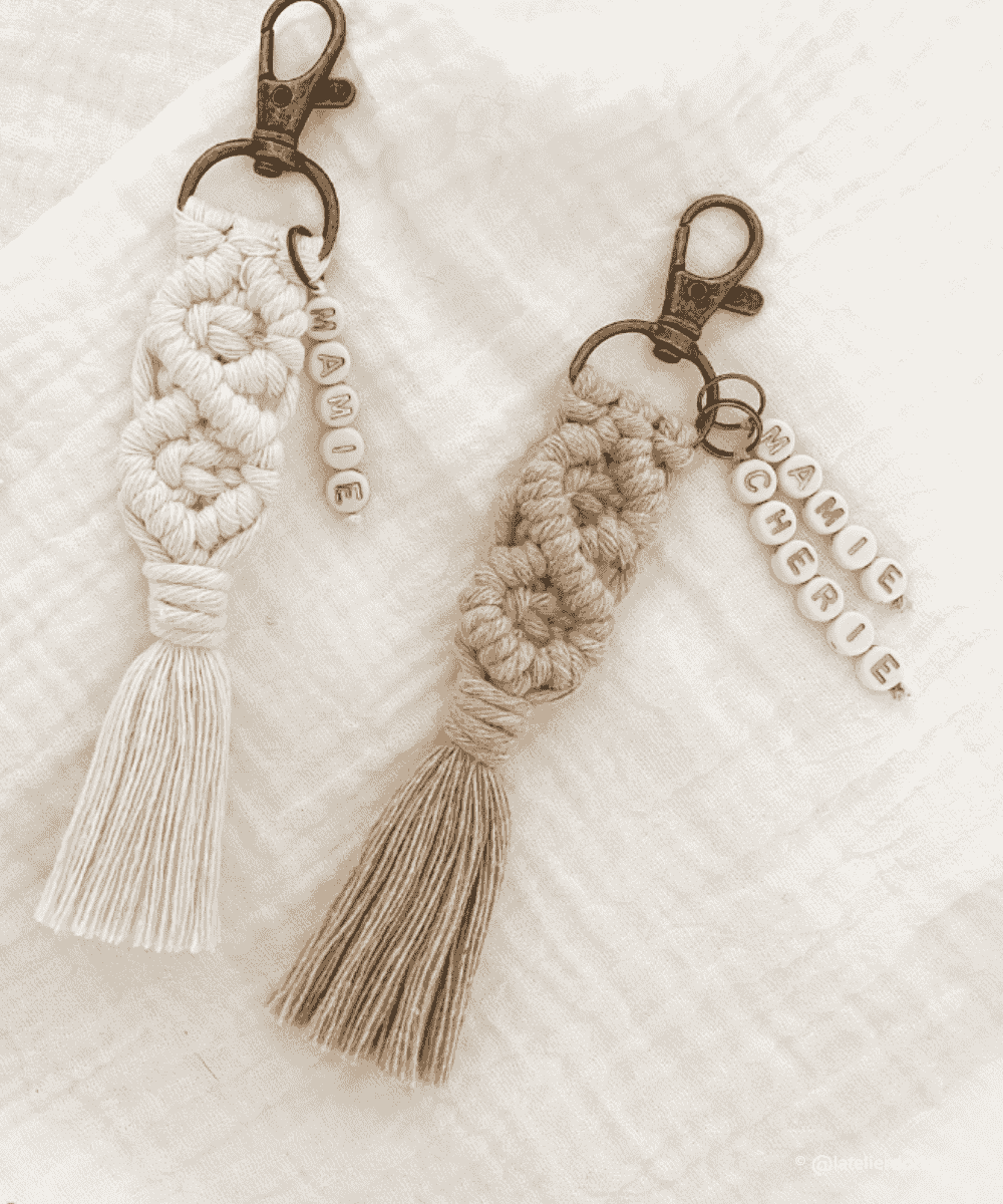 Porte clés macramé