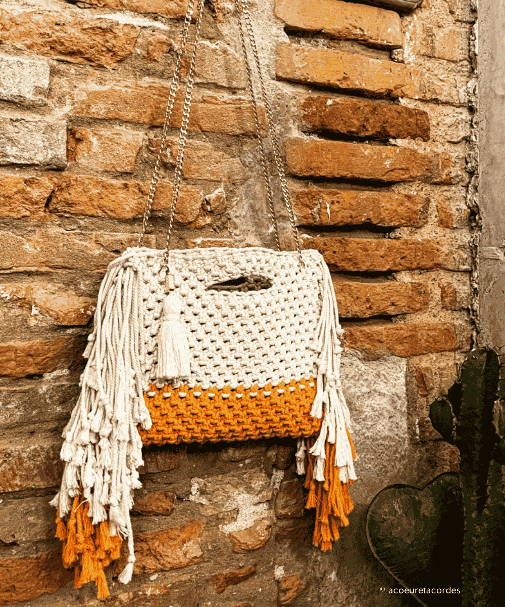 Sac à main macramé