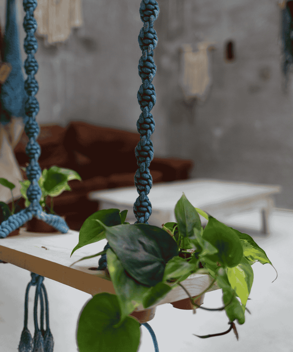 Balançoire en macramé