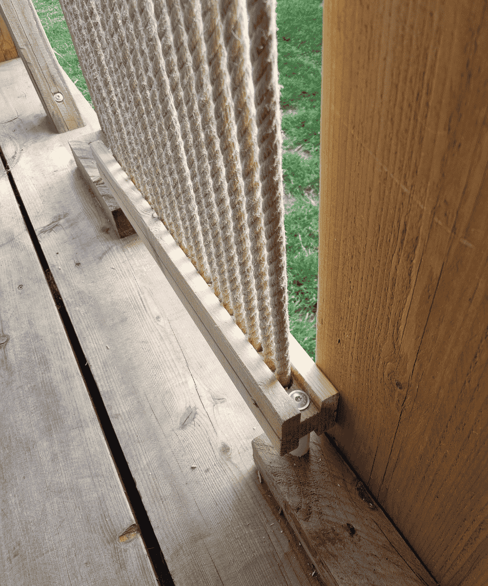 Claustra cordage extérieur