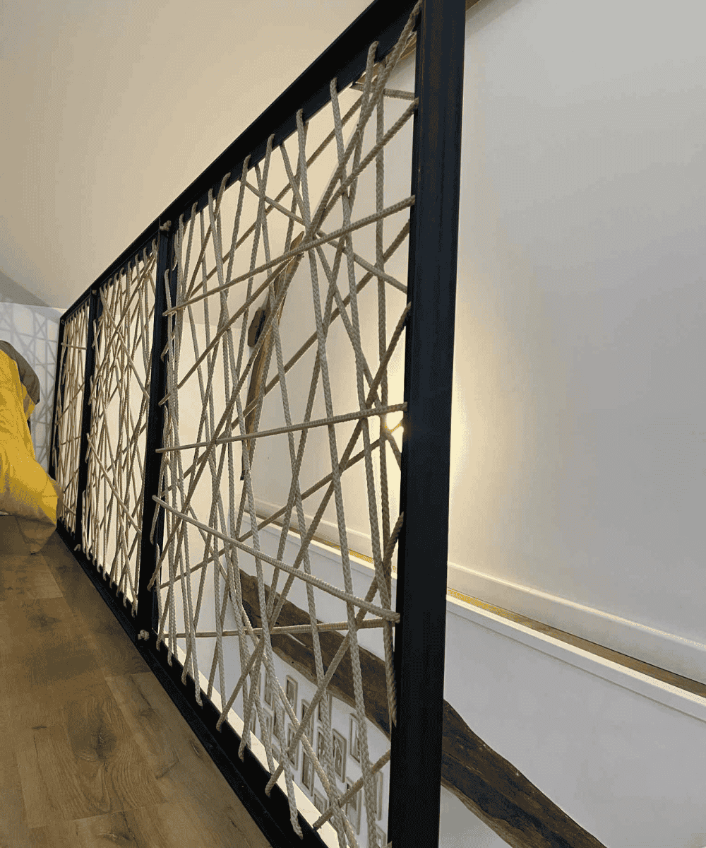 Claustra cordage croisement libre