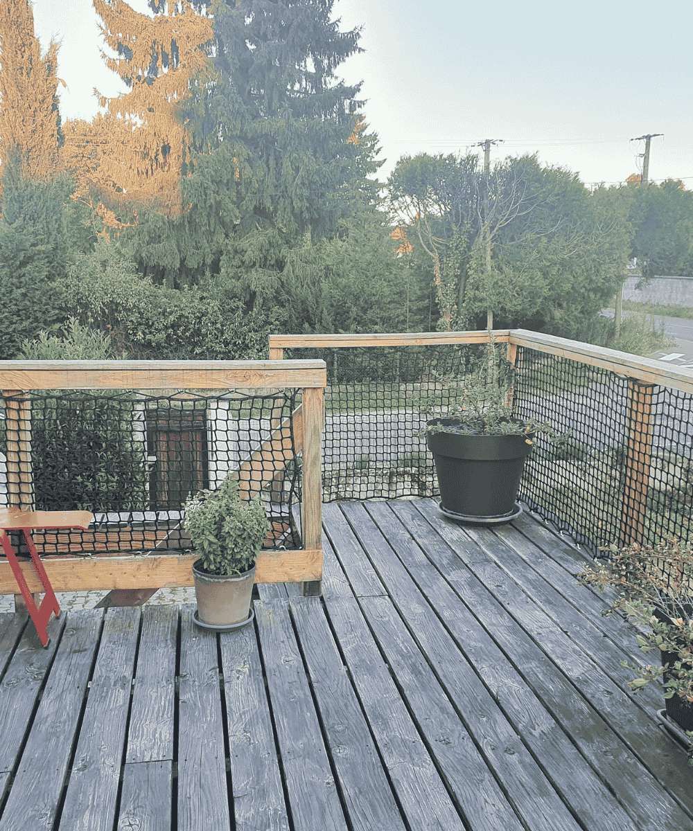 Filet garde-corps terrasse