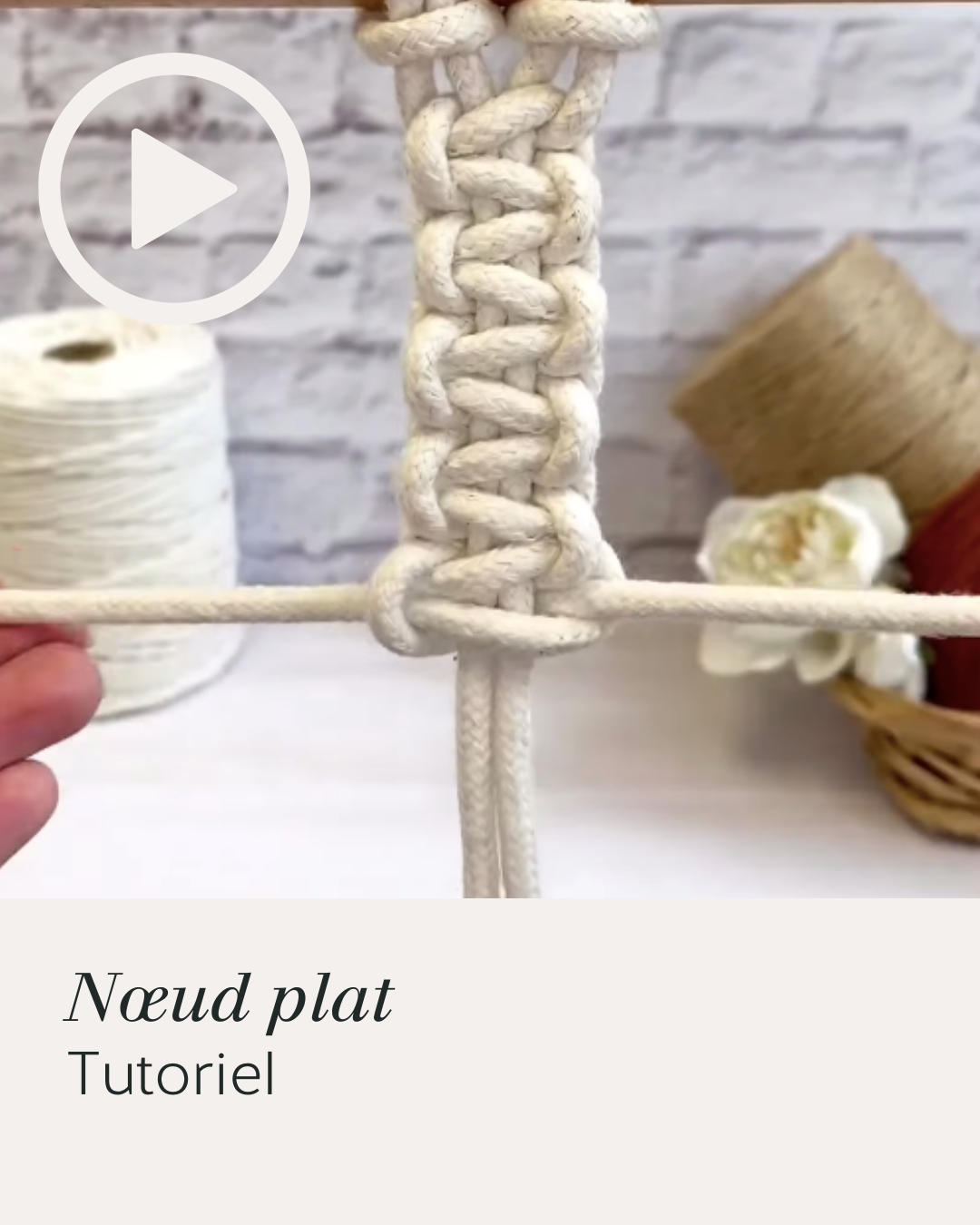 Noeud plat - Tuto vidéo