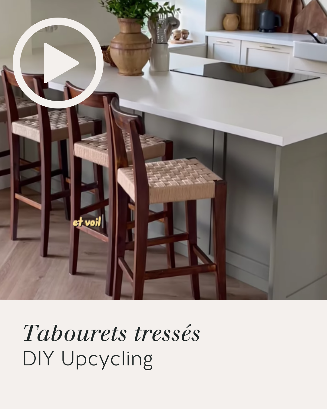 DIY Tabourets tressés - Tuto vidéo