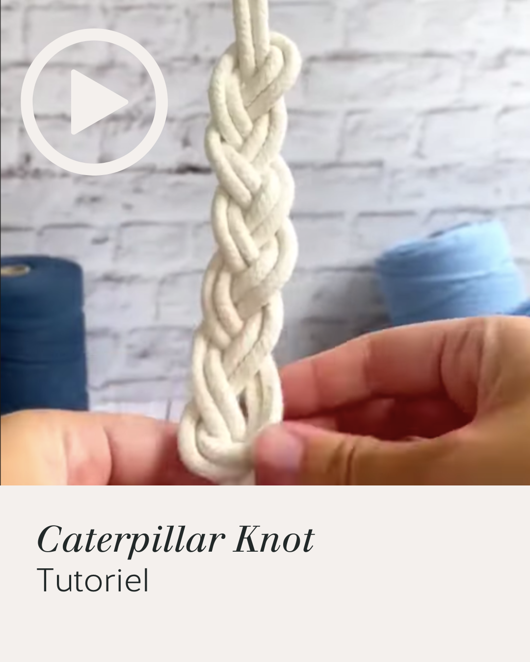 Caterpillar knot - Tuto vidéo